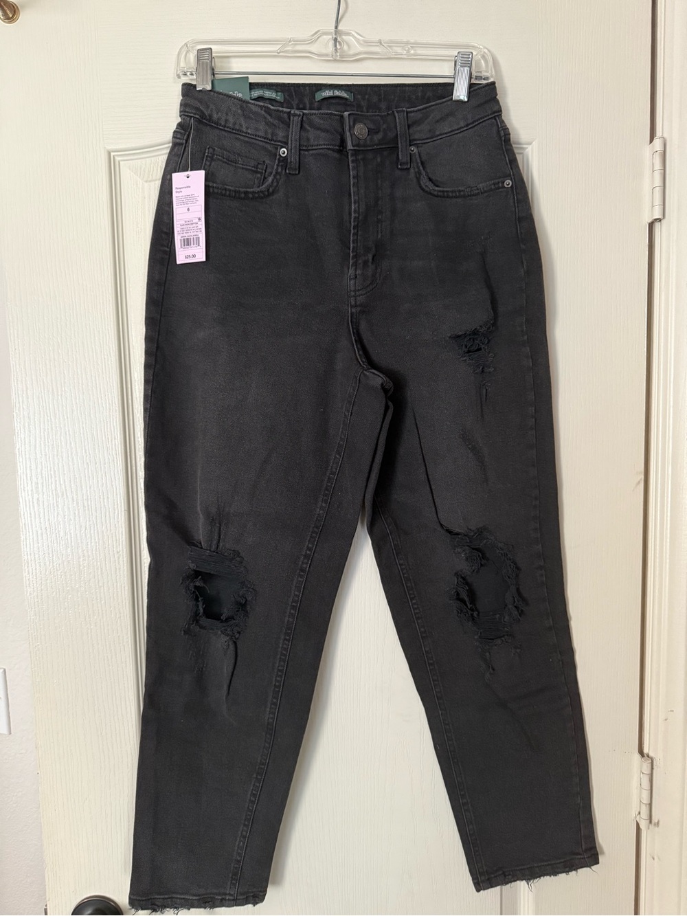 Target High-Rise Black Distressed Women's Jeans